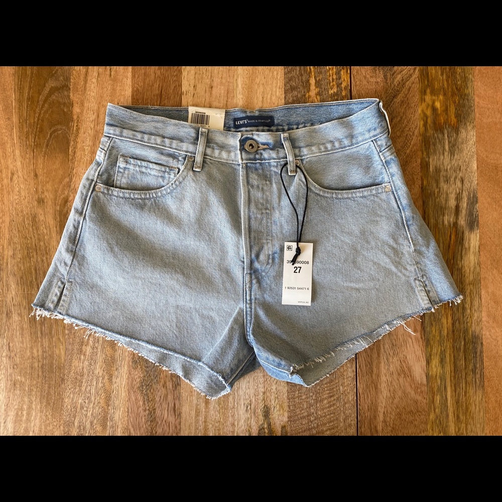 Levi’s Made & Crafted high waisted cheeky shorts
